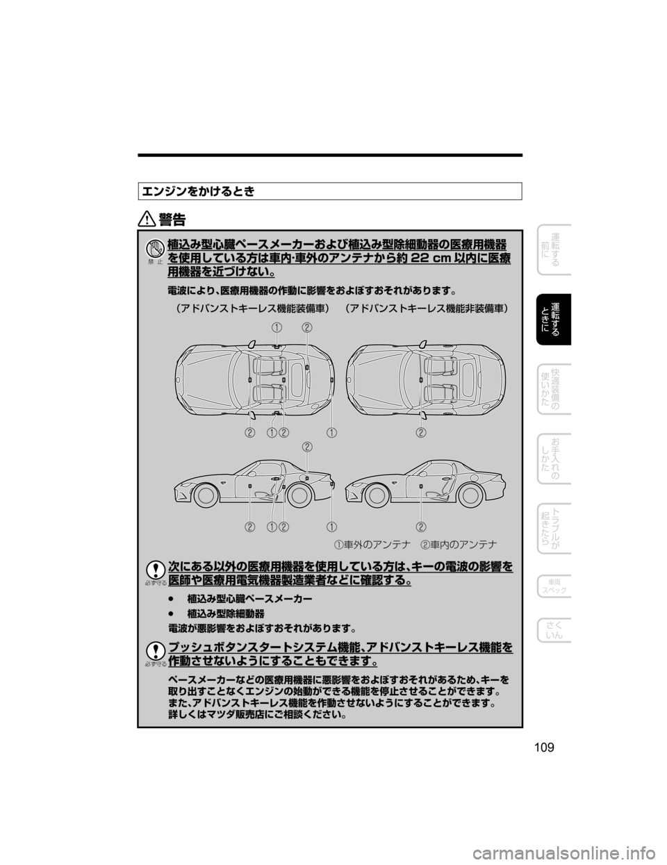 MAZDA MODEL ROADSTER 2018  取扱説明書 (ロードスター) (in Japanese) ¤ï´ï›TZ”qV
/
Ð��­
	