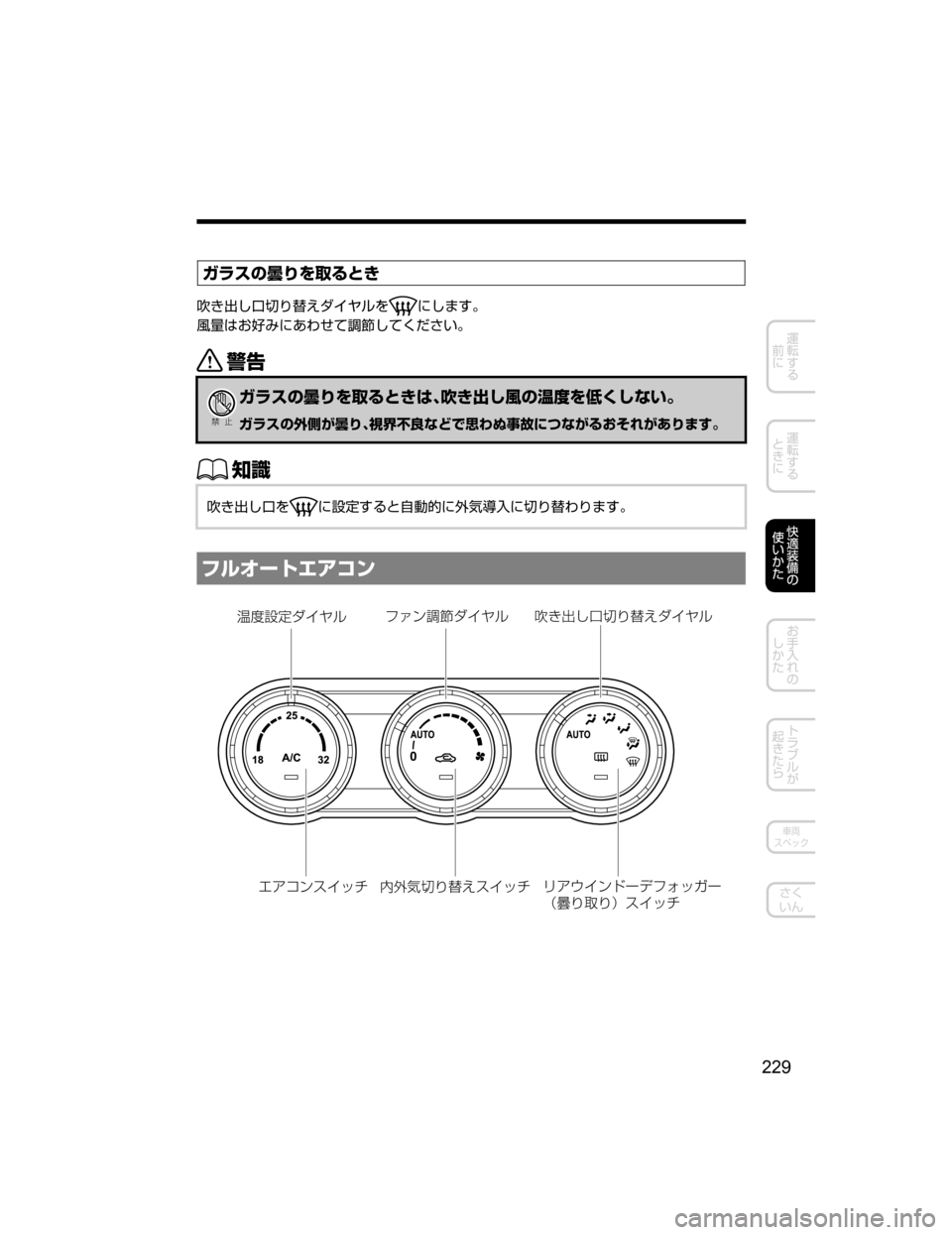 MAZDA MODEL ROADSTER 2018  取扱説明書 (ロードスター) (in Japanese) 