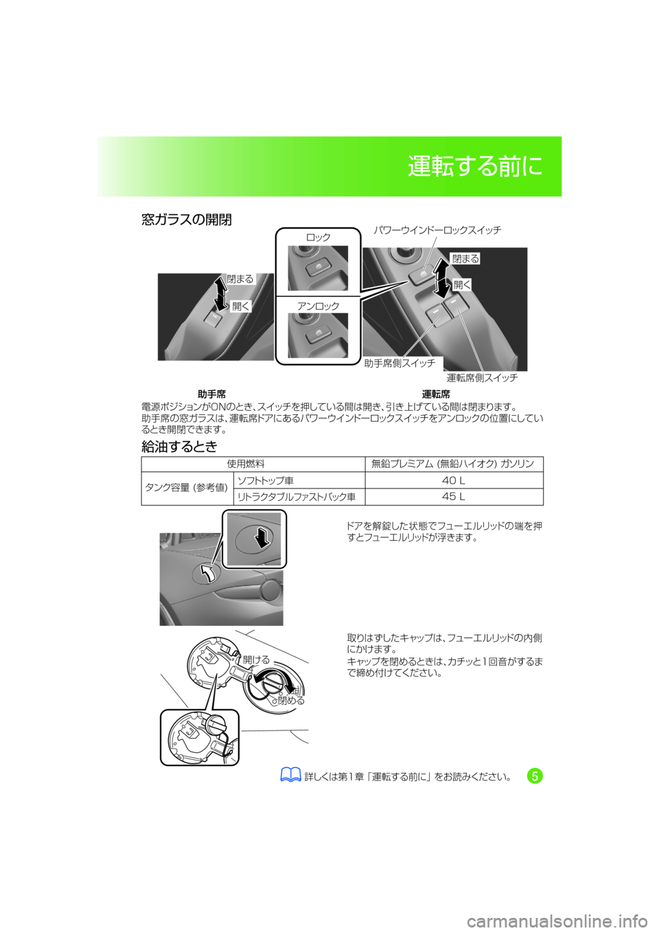 MAZDA MODEL ROADSTER 2018  取扱説明書 (ロードスター) (in Japanese) ‰Z”
Š”
á8
n 		
n
á8
nµ ¿½
		
n