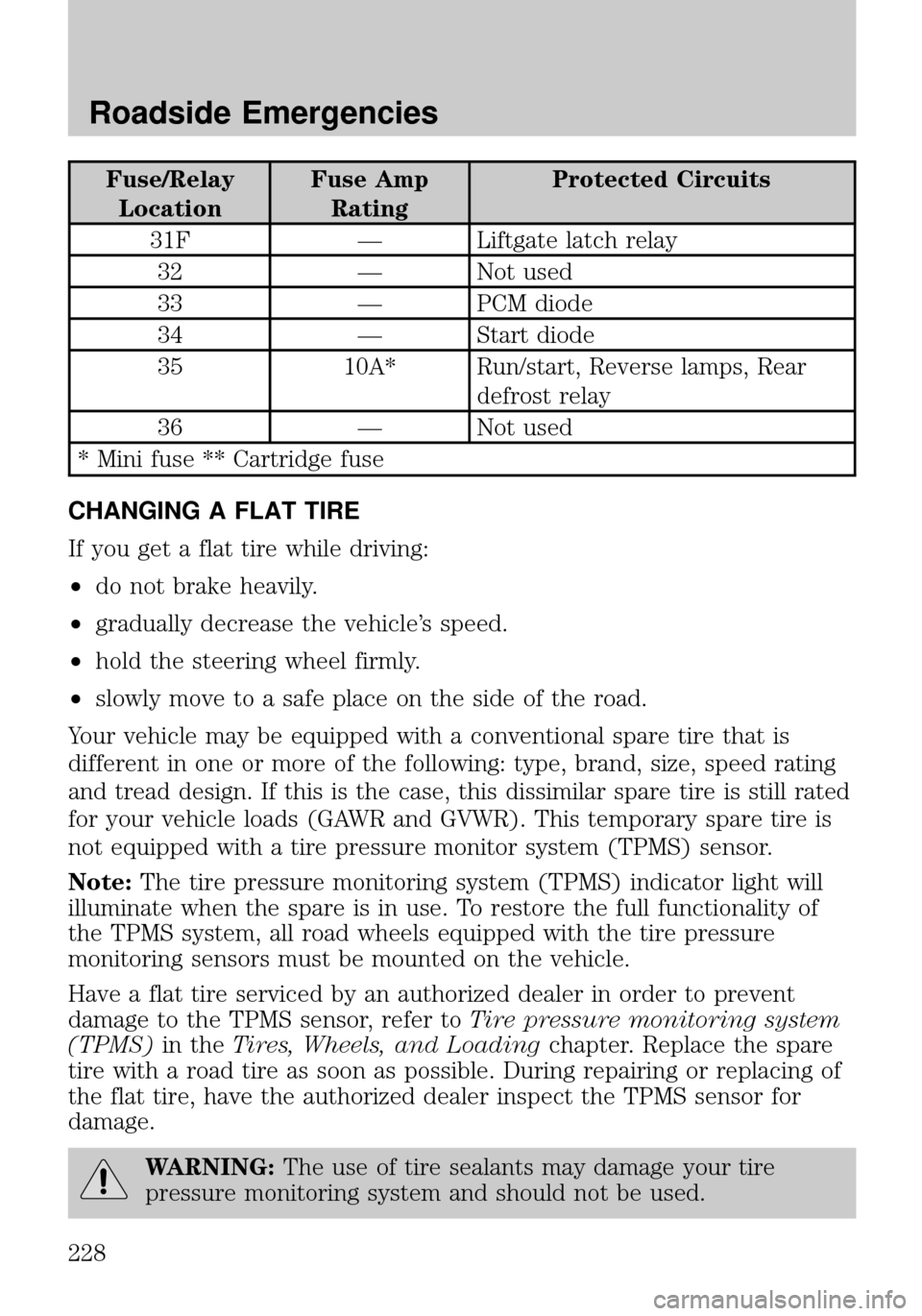 MAZDA MODEL TRIBUTE 2010  Owners Manual (in English) 