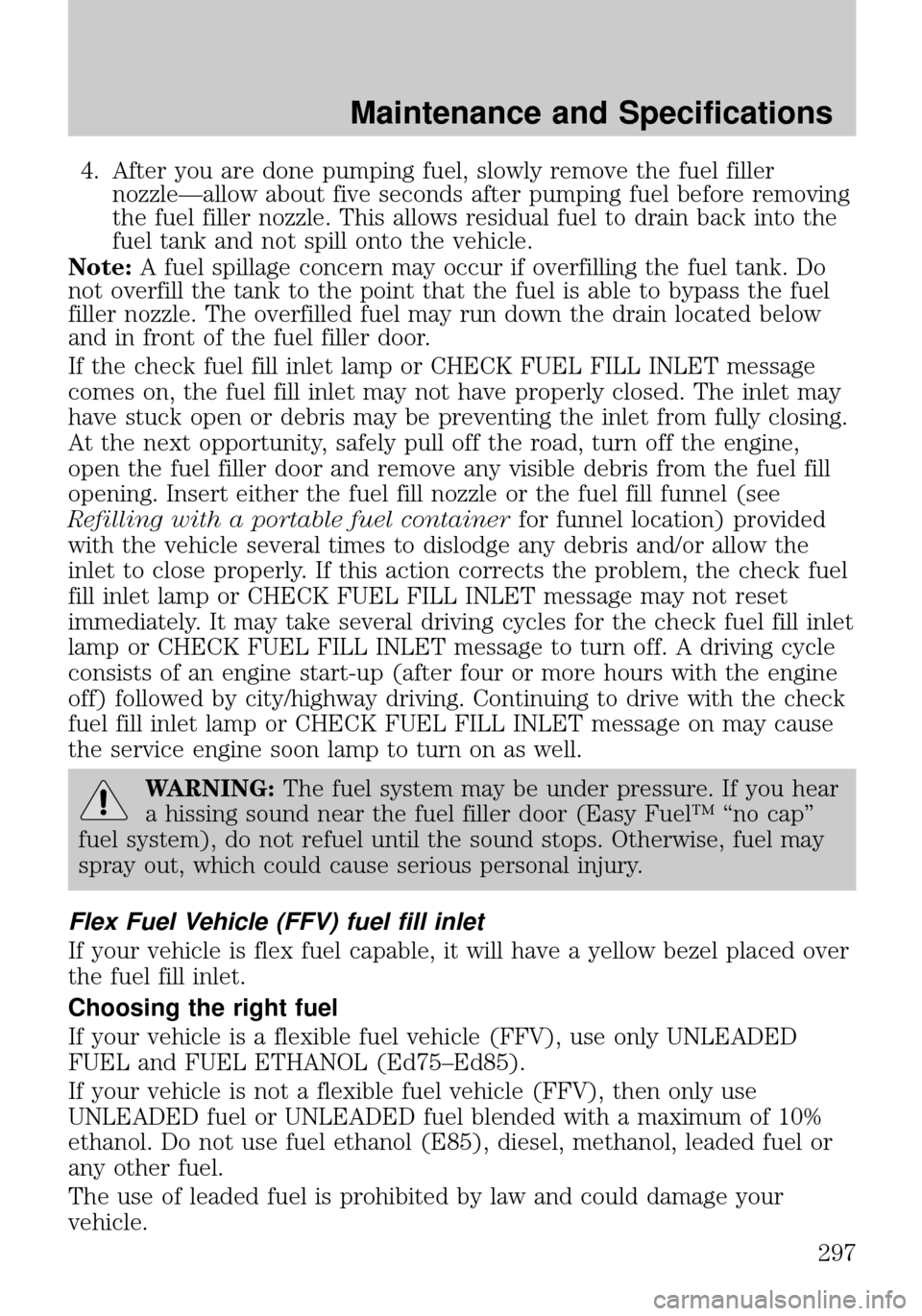 MAZDA MODEL TRIBUTE 2010  Owners Manual (in English) 