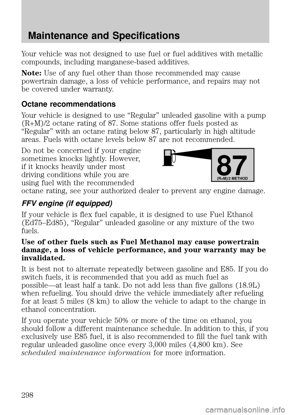 MAZDA MODEL TRIBUTE 2010  Owners Manual (in English) 