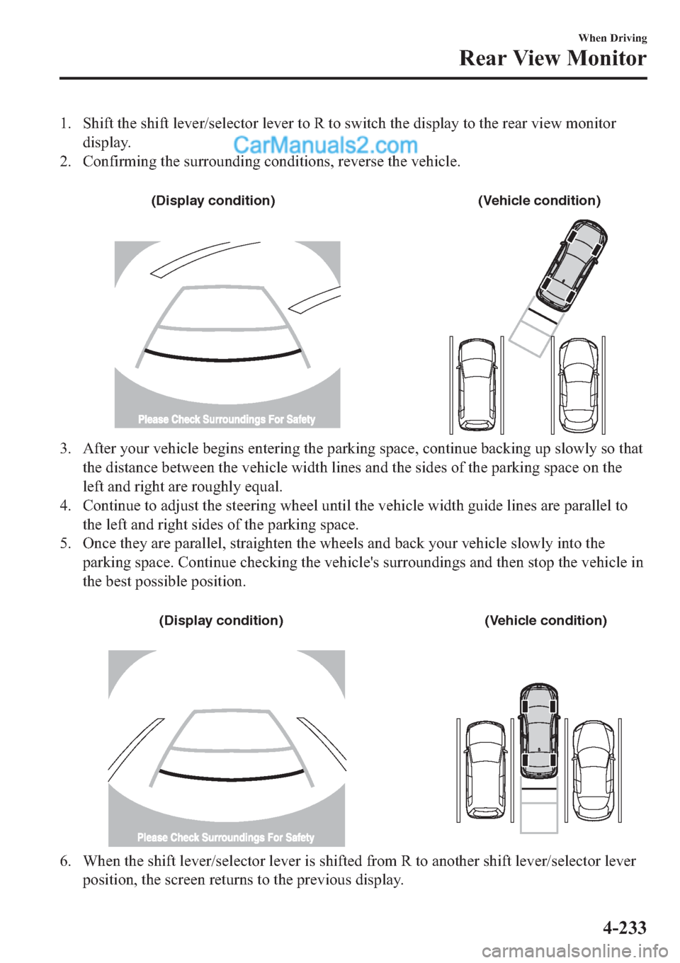 MAZDA MODEL 2 2019   (in English) Workshop Manual �� �6�K�L�I�W��W�K�H��V�K�L�I�W��O�H�Y�H�U��V�H�O�H�F�W�R�U��O�H�Y�H�U��W�R��5��W�R��V�Z�L�W�F�K��W�K�H��G�L�V�S�O�D�\��W�R��W�K�H��U�H�D�U��Y�L�H�Z��P�R�Q�L�W�R�U
�G�L�V�S�O�D�\�
�