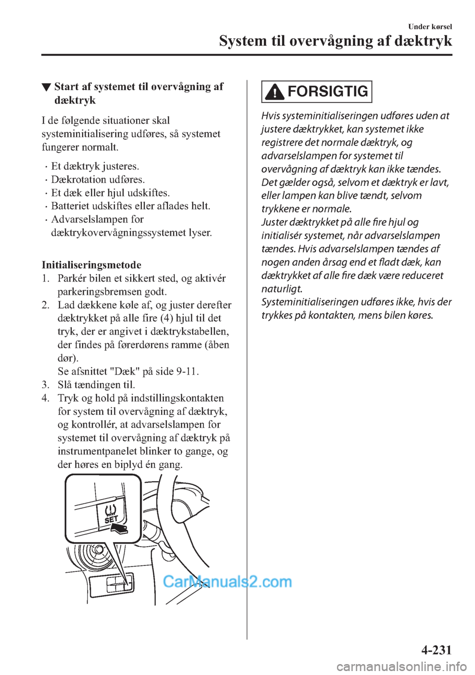 MAZDA MODEL 2 2019  Instruktionsbog (in Danish) ▼�6�W�D�U�W��D�I��V�\�V�W�H�P�H�W��W�L�O��R�Y�H�U�Y�n�J�Q�L�Q�J��D�I
�G�
