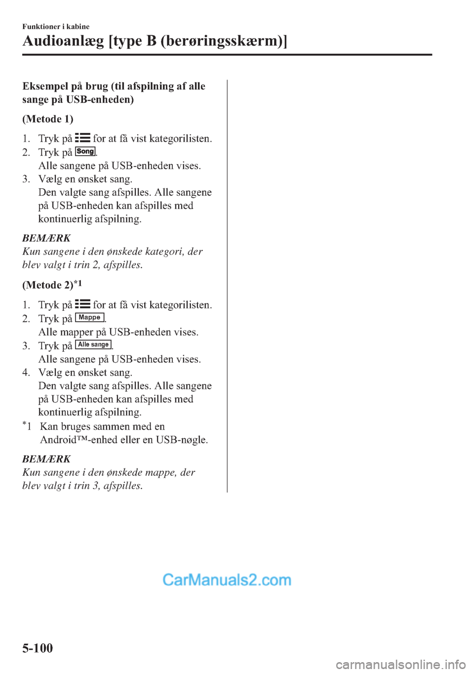 MAZDA MODEL 2 2019  Instruktionsbog (in Danish) �(�N�V�H�P�S�H�O��S�n��E�U�X�J���W�L�O��D�I�V�S�L�O�Q�L�Q�J��D�I��D�O�O�H
�V�D�Q�J�H��S�n��8�6�%��H�Q�K�H�G�H�Q�
��0�H�W�R�G�H���
�� �7�U�\�N��S�n�
��I�R�U��D�W��I�n��Y�L�V�W��