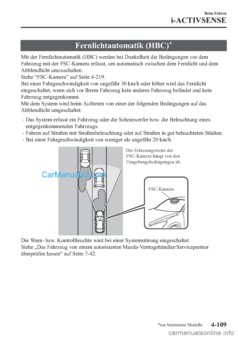 MAZDA MODEL 2 2019  Betriebsanleitung (in German) �)�H�U�Q�O�L�F�K�W�D�X�W�R�P�D�W�L�N���+�%�&��
�0�L�W��G�H�U��)�H�U�Q�O�L�F�K�W�D�X�W�R�P�D�W�L�N���+�%�&���Z�H�U�G�H�Q��E�H�L���X�Q�N�H�O�K�H�L�W��G�L�H��%�H�G�L�Q�J�X�Q�J�H�Q��Y�R�U�