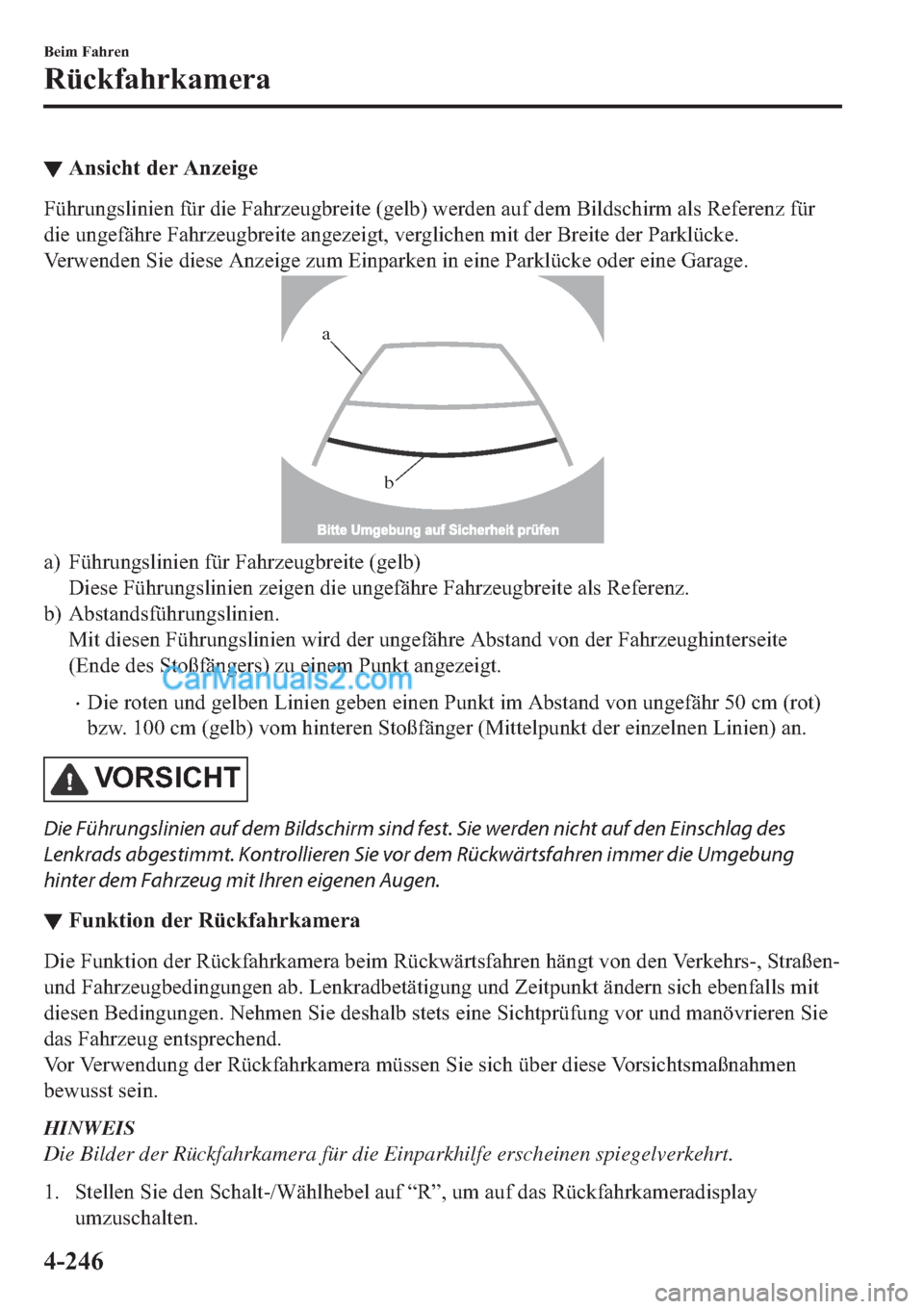 MAZDA MODEL 2 2019  Betriebsanleitung (in German) ▼�$�Q�V�L�F�K�W��G�H�U��$�Q�]�H�L�J�H
�)��L�H��)�D�K�U�]�H�X�J�E�U�H�L�W�H���J�H�O�E���Z�H�U�G�H�Q��D�X�I��G�H�P��%�L�O�G�V�F�K�L�U�P��D�O�V��5�H�I�H�U�H�Q�]��I�