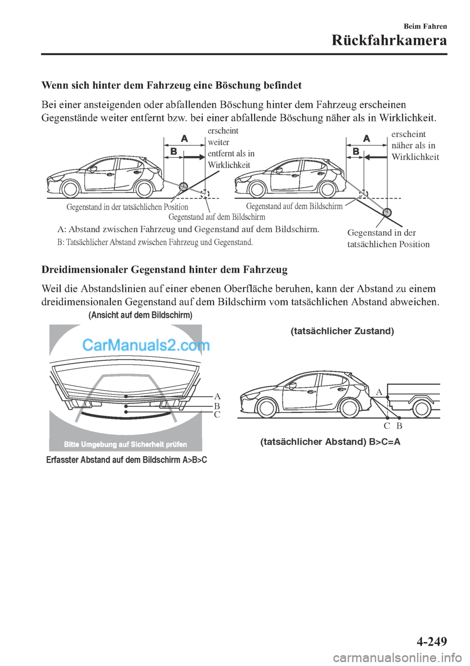 MAZDA MODEL 2 2019  Betriebsanleitung (in German) �:�H�Q�Q��V�L�F�K��K�L�Q�W�H�U��G�H�P��)�D�K�U�]�H�X�J��H�L�Q�H��%�|�V�F�K�X�Q�J��E�H�I�L�Q�G�H�W
�%�H�L��H�L�Q�H�U��D�Q�V�W�H�L�J�H�Q�G�H�Q��R�G�H�U��D�E�I�D�O�O�H�Q�G�H�Q��%�|�V�F�K�X�Q�