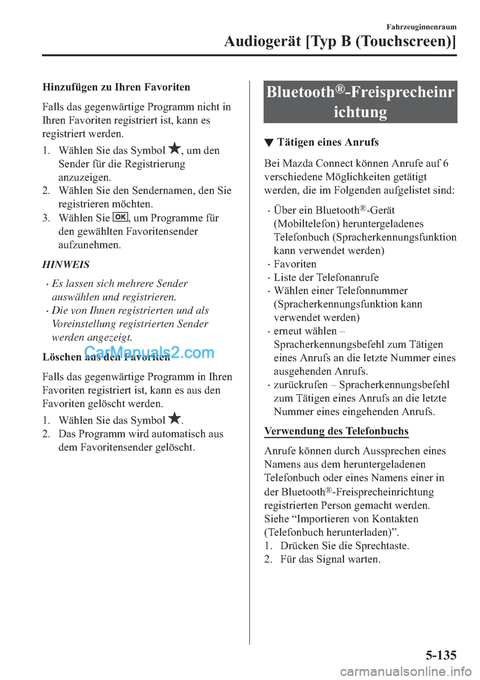 MAZDA MODEL 2 2019  Betriebsanleitung (in German) �+�L�Q�]�X�I�
