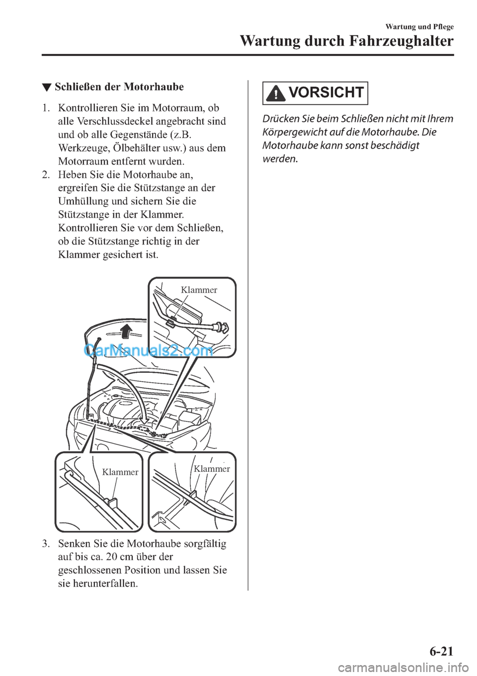 MAZDA MODEL 2 2019  Betriebsanleitung (in German) ▼�6�F�K�O�L�H�
