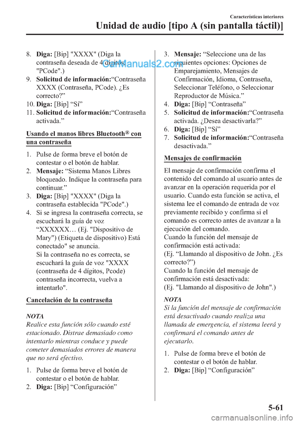 MAZDA MODEL 2 2019  Manual del propietario (in Spanish) ����L�J�D���>�%�L�S�@���;�;�;�;�����L�J�D��O�D
�F�R�Q�W�U�D�V�H�x�D��G�H�V�H�D�G�D��G�H����G�t�J�L�W�R�V�
��3�&�R�G�H���
���6�R�O�L�F�L�W�X�G��G�H��L�Q�I�R�U�P�D�F�L�y�Q��