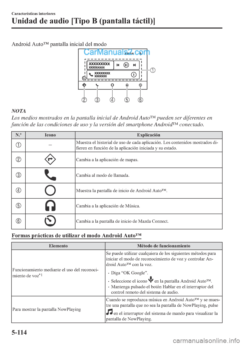MAZDA MODEL 2 2019  Manual del propietario (in Spanish) �$�Q�G�U�R�L�G��$�X�W�R�