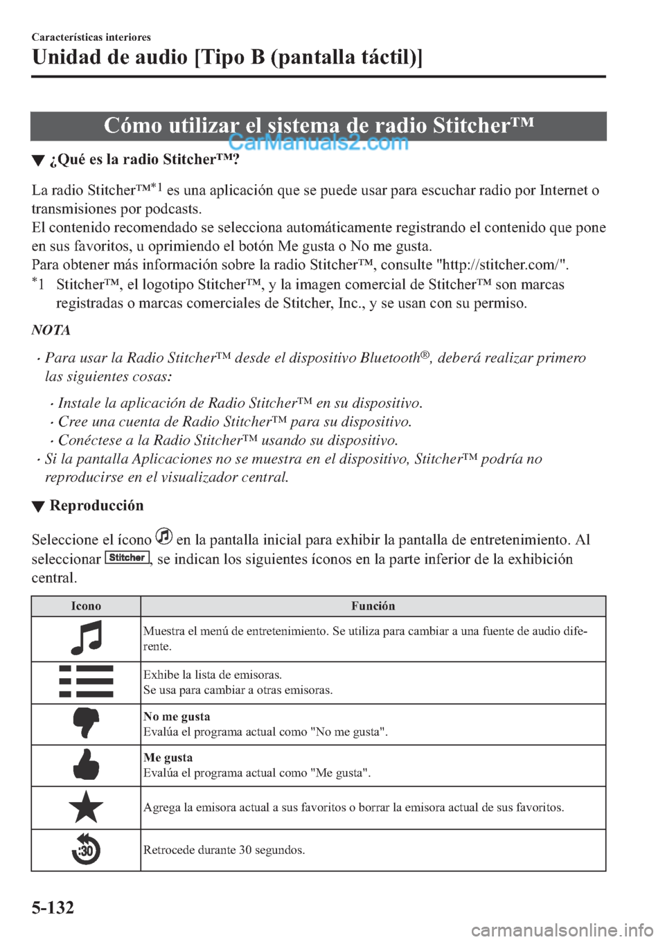 MAZDA MODEL 2 2019  Manual del propietario (in Spanish) �&�y�P�R��X�W�L�O�L�]�D�U��H�O��V�L�V�W�H�P�D��G�H��U�D�G�L�R��6�W�L�W�F�K�H�U�Œ
▼�