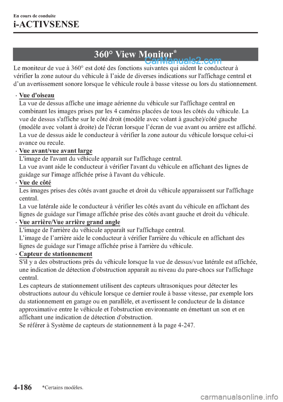 MAZDA MODEL 2 2019  Manuel du propriétaire (in French) ����