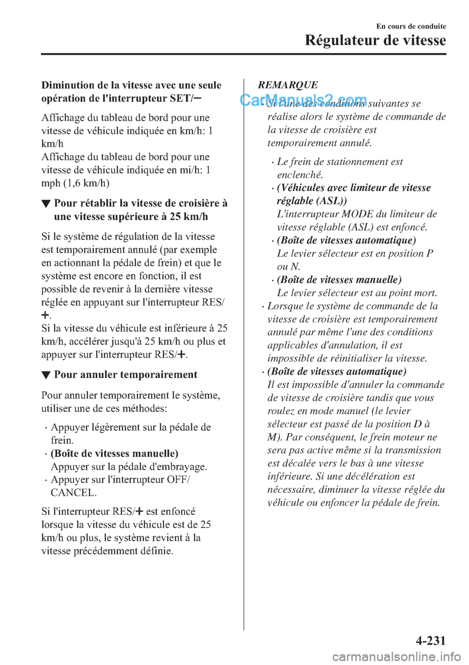 MAZDA MODEL 2 2019  Manuel du propriétaire (in French) ��L�P�L�Q�X�W�L�R�Q��G�H��O�D��Y�L�W�H�V�V�H��D�Y�H�F��X�Q�H��V�H�X�O�H
�R�S�p�U�D�W�L�R�Q��G�H��O�
�L�Q�W�H�U�U�X�S�W�H�X�U��6�(�7�
�$�I�I�L�F�K�D�J�H��G�X��W�D�E�O�H�D�X��G�H��E�R�U�G