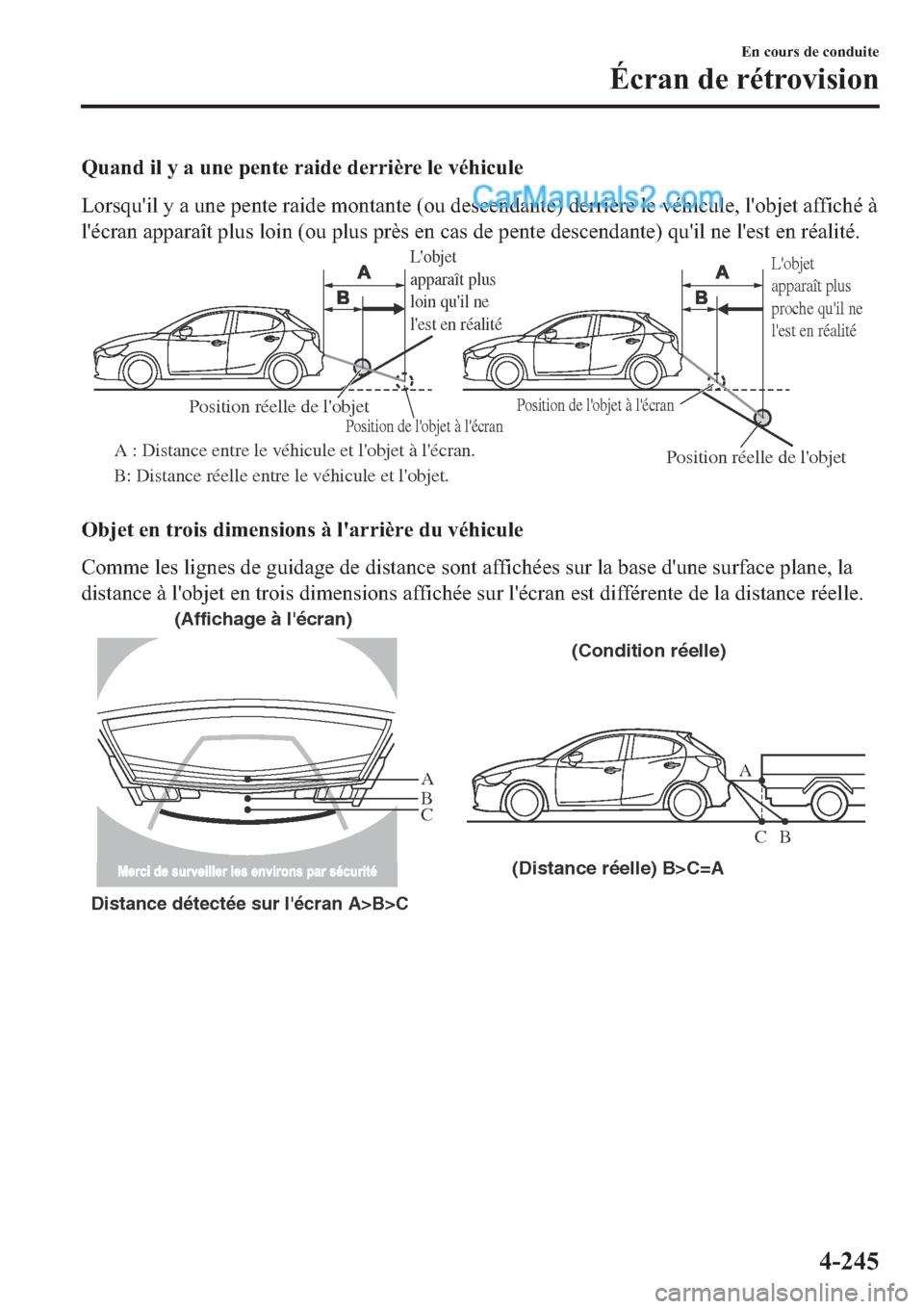 MAZDA MODEL 2 2019  Manuel du propriétaire (in French) �4�X�D�Q�G��L�O��\��D��X�Q�H��S�H�Q�W�H��U�D�L�G�H��G�H�U�U�L�q�U�H��O�H��Y�p�K�L�F�X�O�H
�/�R�U�V�T�X�
�L�O��\��D��X�Q�H��S�H�Q�W�H��U�D�L�G�H��P�R�Q�W�D�Q�W�H���R�X��G�H�V�F�H�Q�G�