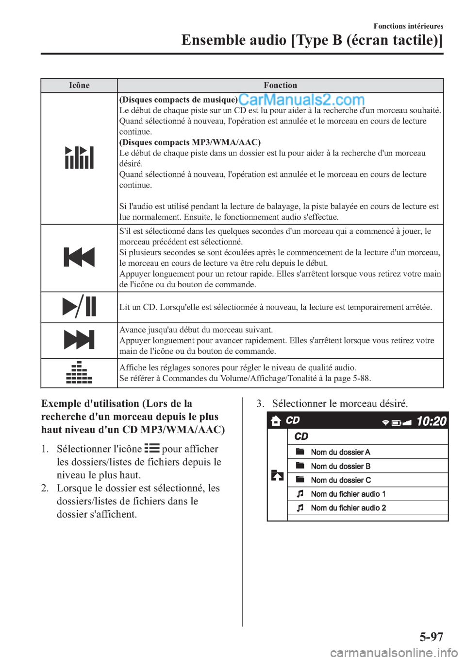 MAZDA MODEL 2 2019  Manuel du propriétaire (in French) �,�F�{�Q�H �)�R�Q�F�W�L�R�Q
���L�V�T�X�H�V��F�R�P�S�D�F�W�V��G�H��P�X�V�L�T�X�H�
�/�H��G�p�E�X�W��G�H��F�K�D�T�X�H��S�L�V�W�H��V�X�U��X�Q��&���H�V�W��O�X��S�R�X�U��D�L�G�H�U��j��O�