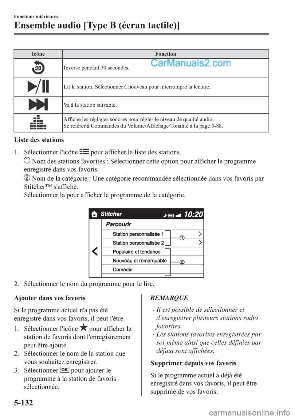 MAZDA MODEL 2 2019  Manuel du propriétaire (in French) �,�F�{�Q�H �)�R�Q�F�W�L�R�Q
�,�Q�Y�H�U�V�H��S�H�Q�G�D�Q�W�����V�H�F�R�Q�G�H�V�
�/�L�W��O�D��V�W�D�W�L�R�Q���6�p�O�H�F�W�L�R�Q�Q�H�U��j��Q�R�X�Y�H�D�X��S�R�X�U��L�Q�W�H�U�U�R�P�S�U�H��O�