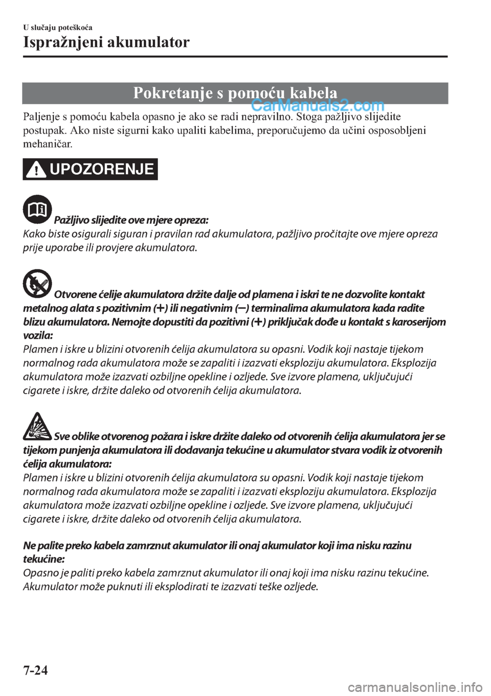 MAZDA MODEL 2 2019  Upute za uporabu (in Crotian) �3�R�N�U�H�W�D�Q�M�H��V��S�R�P�R�