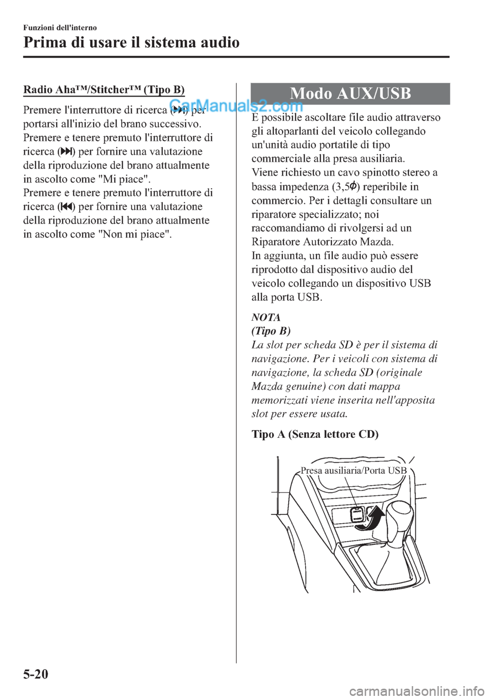 MAZDA MODEL 2 2019  Manuale del proprietario (in Italian) �5�D�G�L�R��$�K�D�