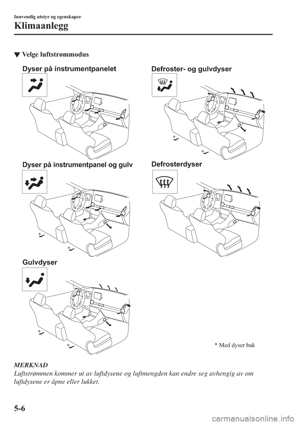 MAZDA MODEL 2 2019  Brukerhåndbok (in Norwegian) ▼�9�H�O�J�H��O�X�I�W�V�W�U�
