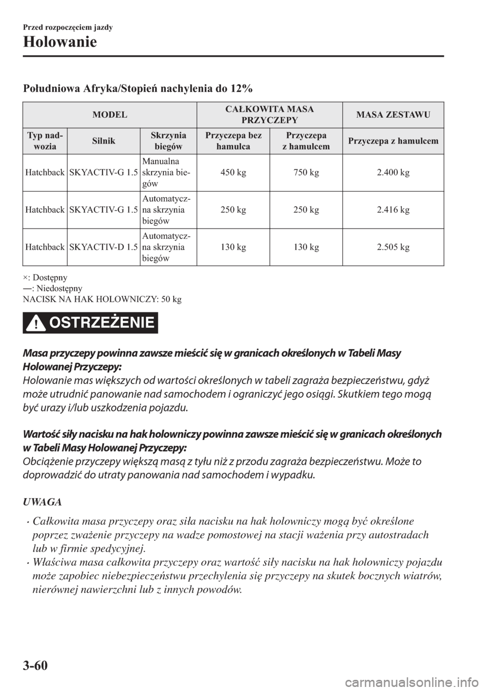 MAZDA MODEL 2 2019  Instrukcja Obsługi (in Polish) �3�R�