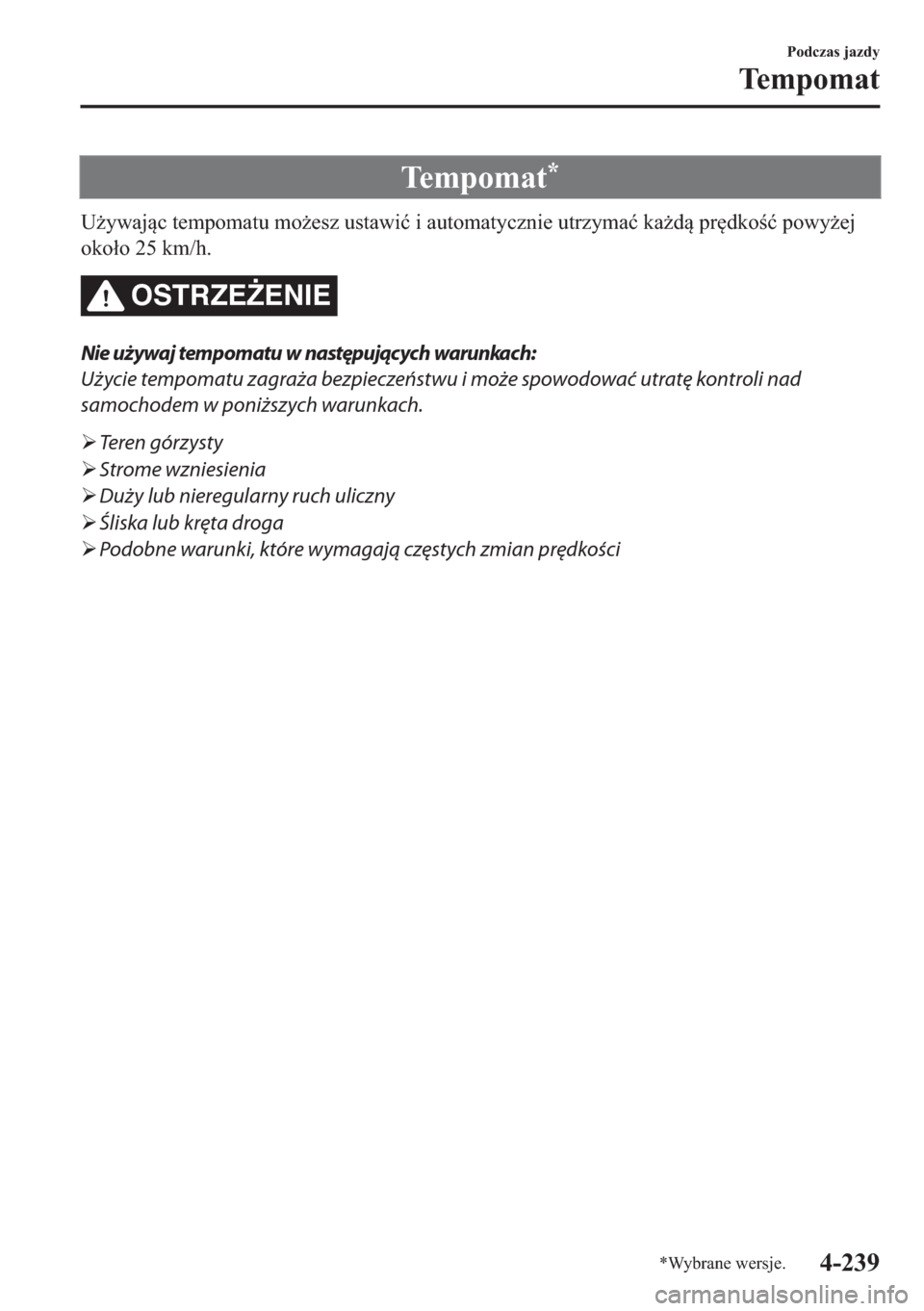 MAZDA MODEL 2 2019  Instrukcja Obsługi (in Polish) �7�H�P�S�R�P�D�W�
�8*�\�Z�D�M�F��W�H�P�S�R�P�D�W�X��P�R*�H�V�]��X�V�W�D�Z�L�