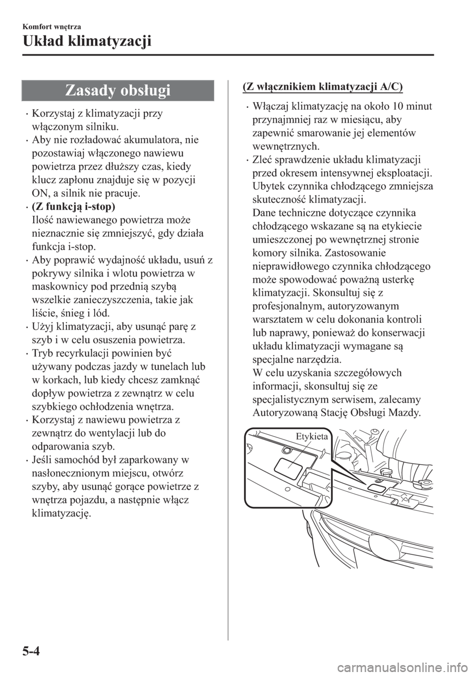 MAZDA MODEL 2 2019  Instrukcja Obsługi (in Polish) �=�D�V�D�G�\��R�E�V�á�X�J�L
�x�.�R�U�]�\�V�W�D�M��]��N�O�L�P�D�W�\�]�D�F�M�L��S�U�]�\
�Z�