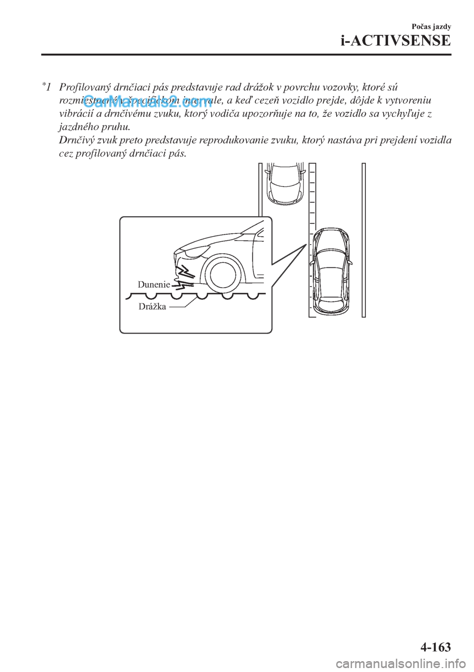 MAZDA MODEL 2 2019  Užívateľská príručka (in Slovak) *1 Profilovaný drn�