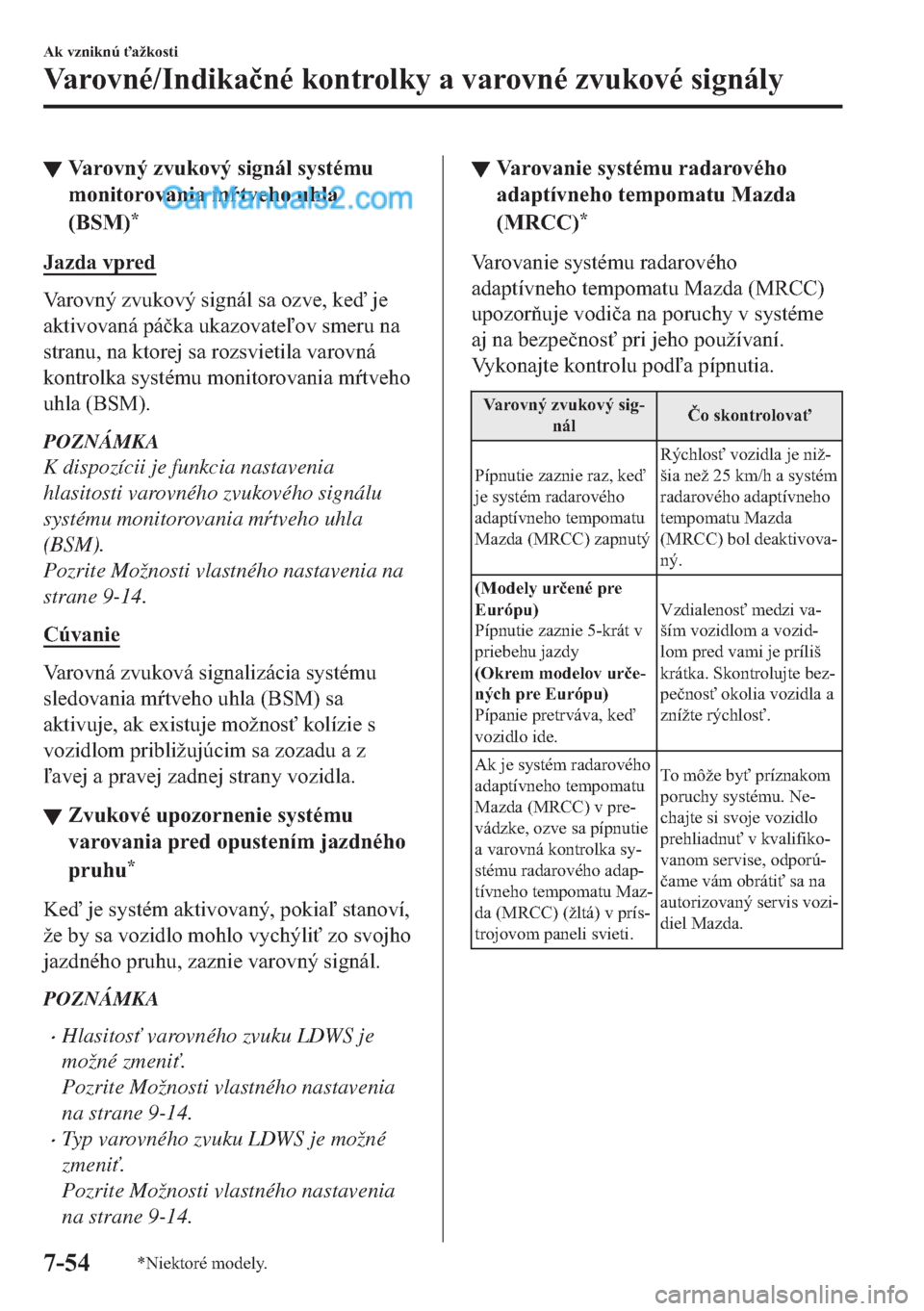 MAZDA MODEL 2 2019  Užívateľská príručka (in Slovak) ▼�9�D�U�R�Y�Q�