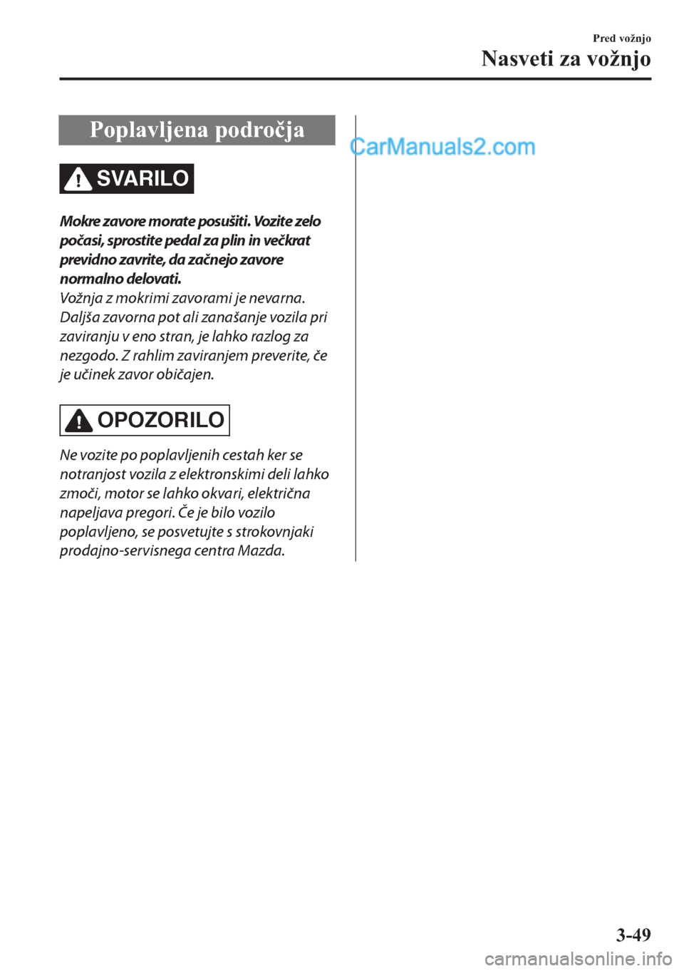 MAZDA MODEL 2 2019  Priročnik za lastnika (in Slovenian) �3�R�S�O�D�Y�O�M�H�Q�D��S�R�G�U�R�