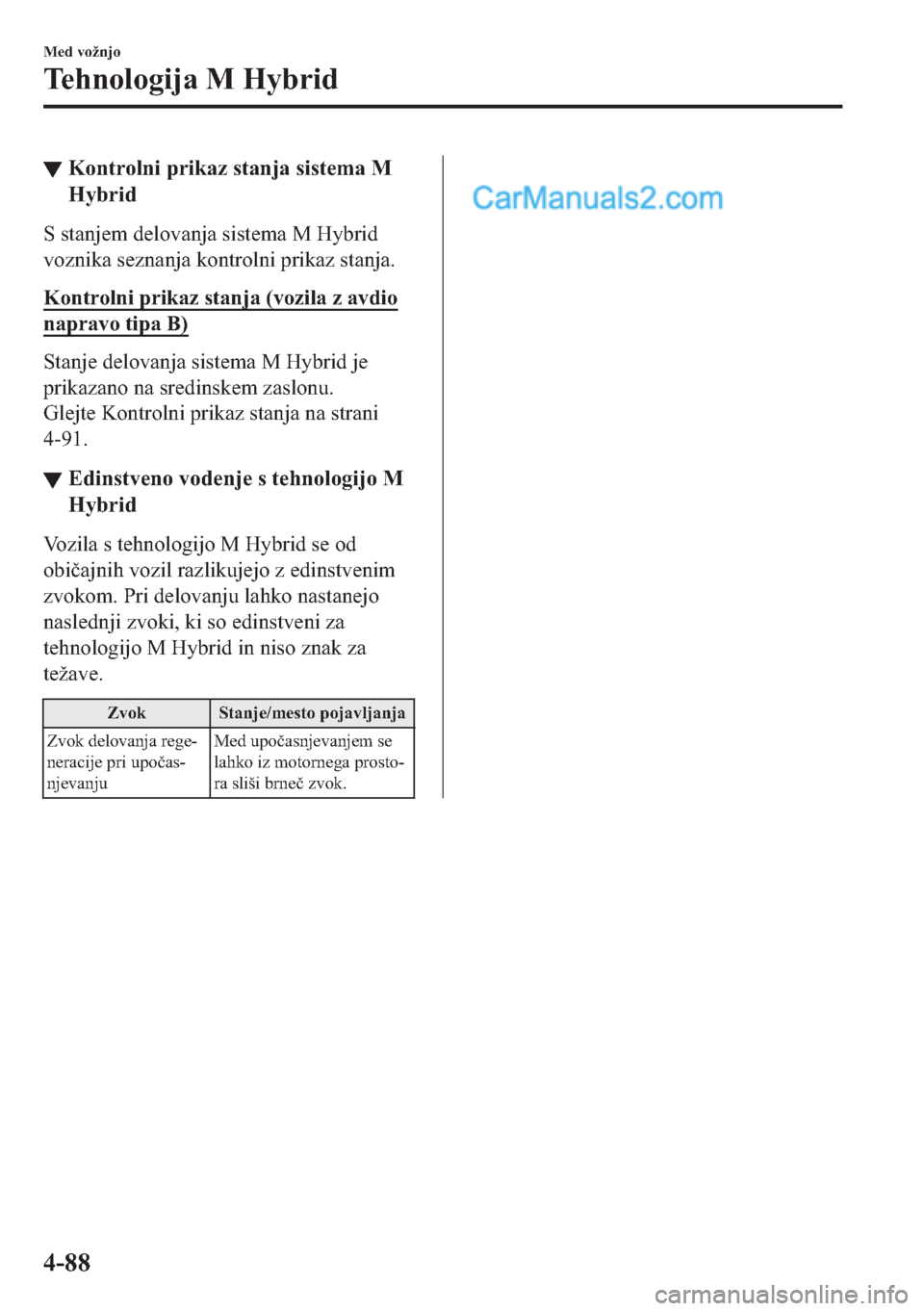 MAZDA MODEL 2 2019  Priročnik za lastnika (in Slovenian) ▼�.�R�Q�W�U�R�O�Q�L��S�U�L�N�D�]��V�W�D�Q�M�D��V�L�V�W�H�P�D��0
�+�\�E�U�L�G
�6��V�W�D�Q�M�H�P��G�H�O�R�Y�D�Q�M�D��V�L�V�W�H�P�D��0��+�\�E�U�L�G
�Y�R�]�Q�L�N�D��V�H�]�Q�D�Q�M�D��N�R�Q�W�U