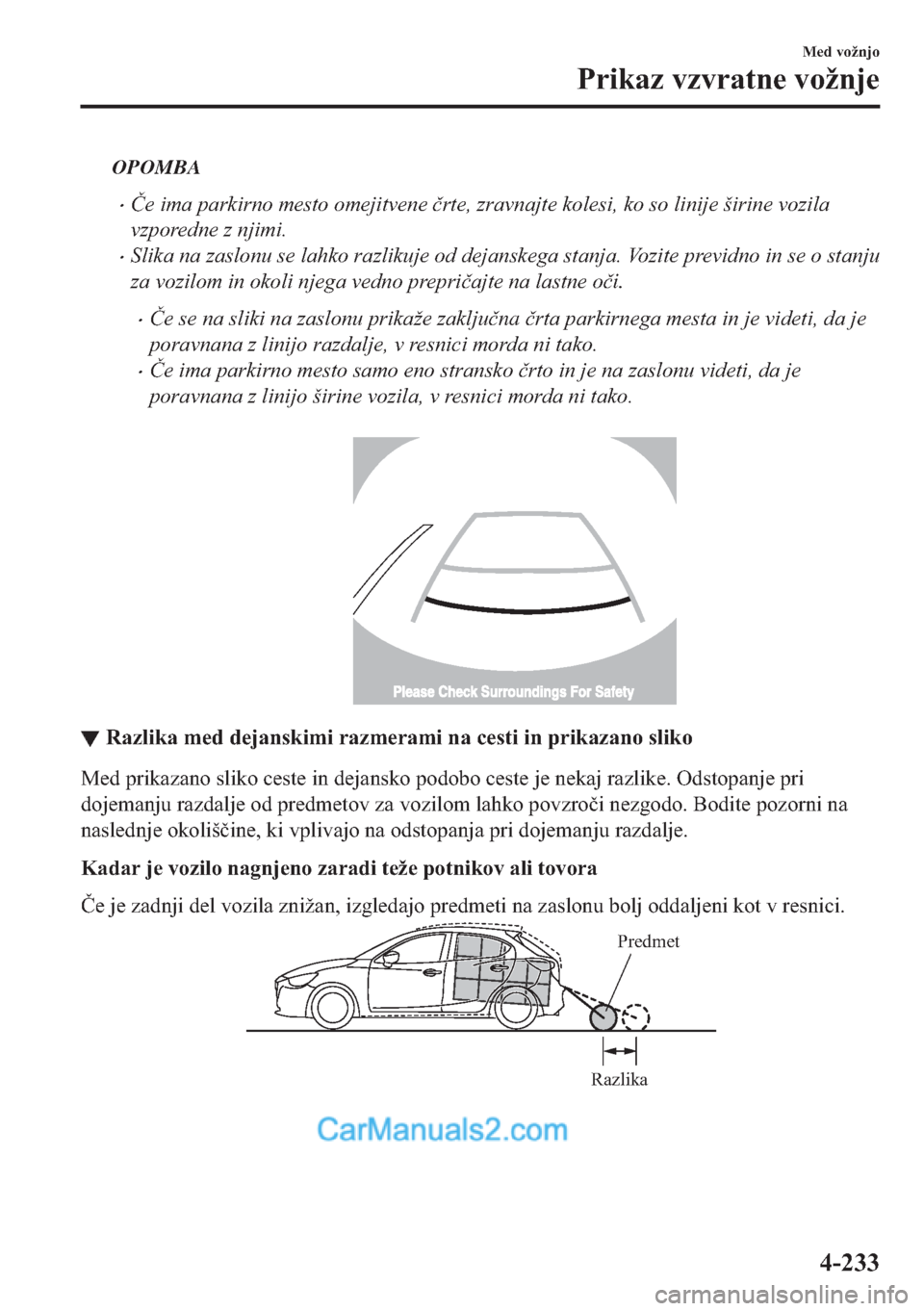 MAZDA MODEL 2 2019  Priročnik za lastnika (in Slovenian) OPOMBA
�x�