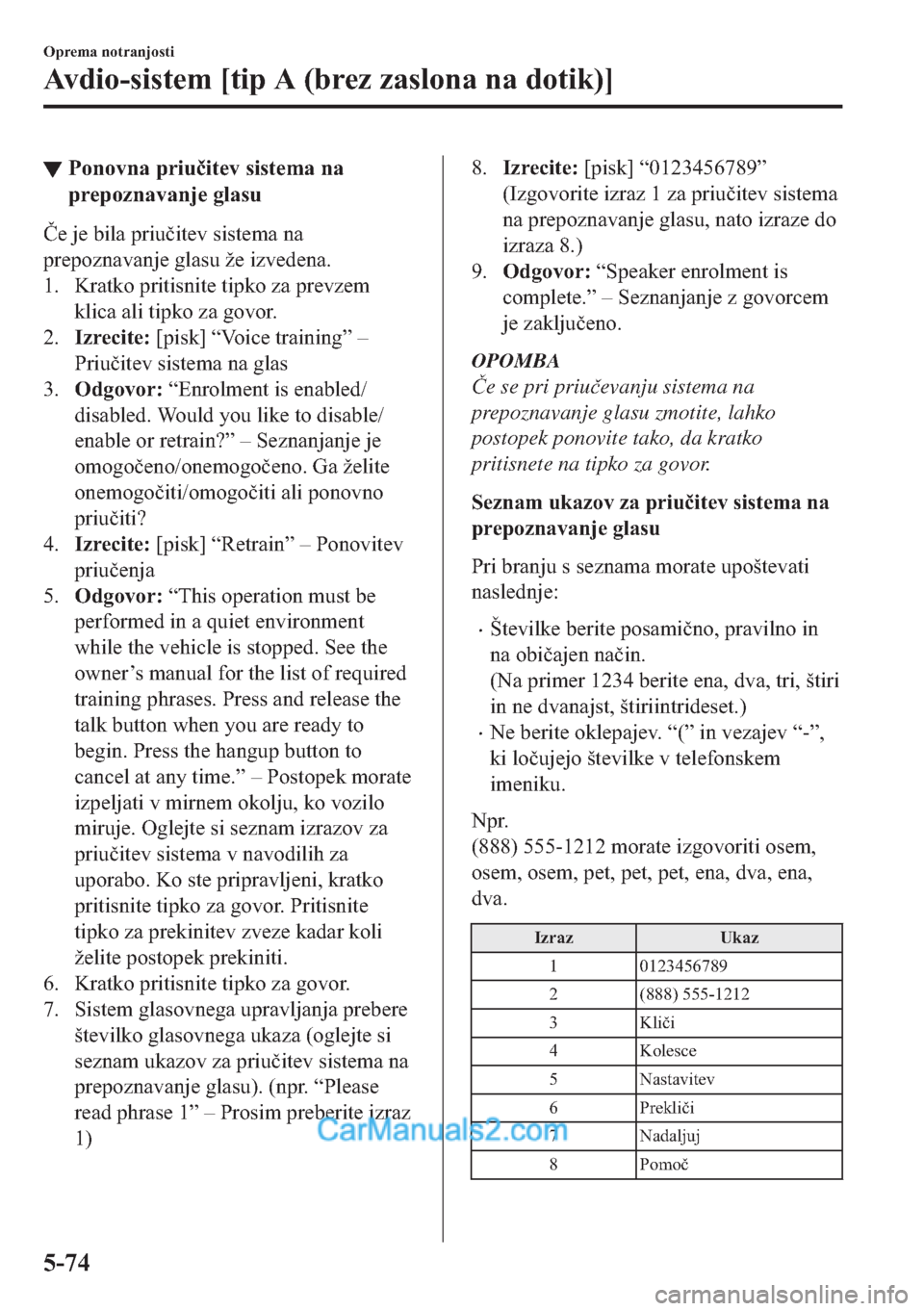 MAZDA MODEL 2 2019  Priročnik za lastnika (in Slovenian) ▼�3�R�Q�R�Y�Q�D��S�U�L�X�