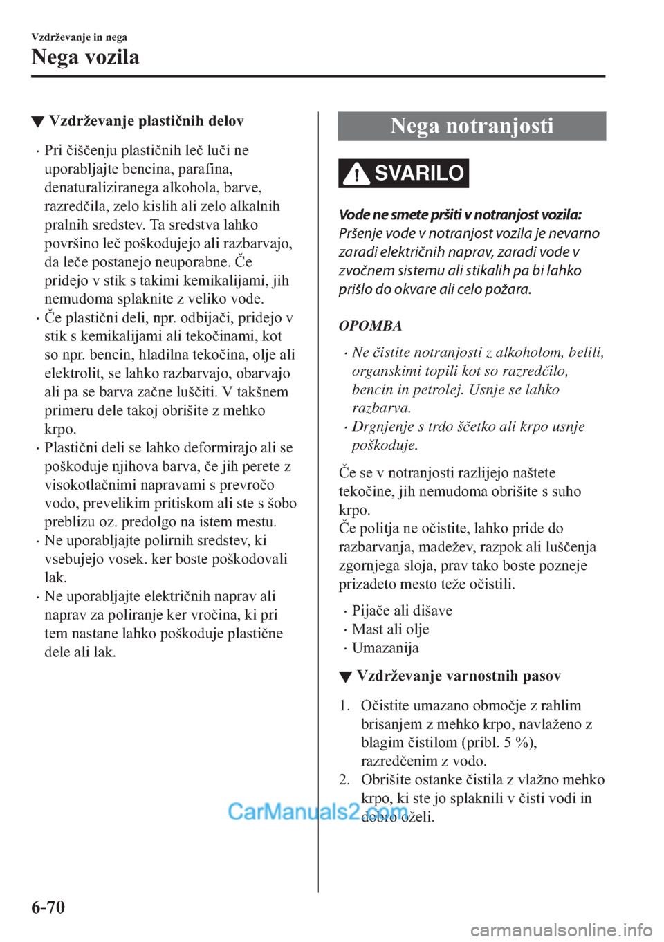 MAZDA MODEL 2 2019  Priročnik za lastnika (in Slovenian) ▼�9�]�G�U�