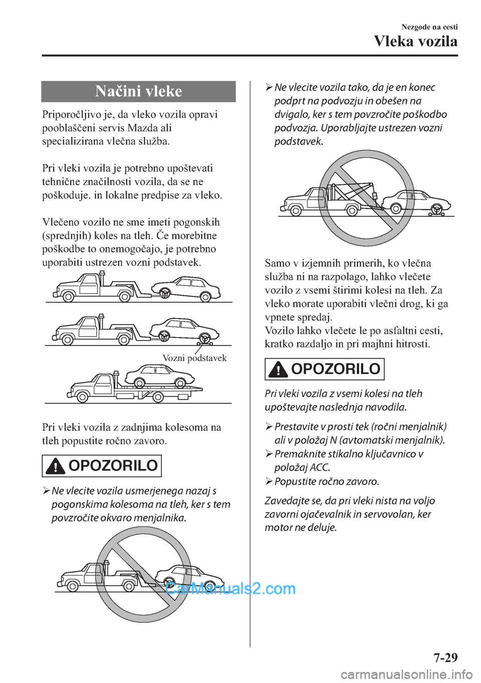 MAZDA MODEL 2 2019  Priročnik za lastnika (in Slovenian) �1�D�þ�L�Q�L��Y�O�H�N�H
�3�U�L�S�R�U�R�