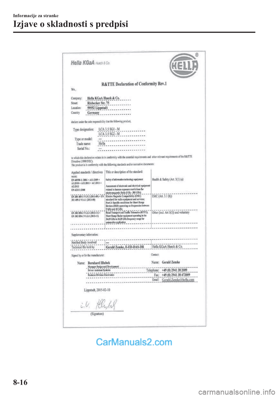 MAZDA MODEL 2 2019  Priročnik za lastnika (in Slovenian) �,�Q�I�R�U�P�D�F�L�M�H��]�D��V�W�U�D�Q�N�H
�,�]�M�D�Y�H��R��V�N�O�D�G�Q�R�V�W�L��V��S�U�H�G�S�L�V�L
����  