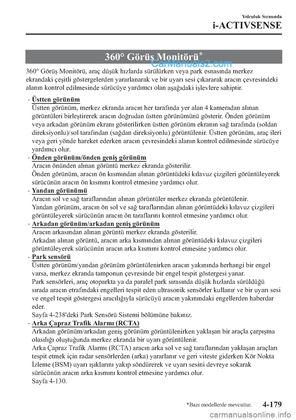 MAZDA MODEL 2 2019  Kullanım Kılavuzu (in Turkish) ����ƒ��*�|�U��
����