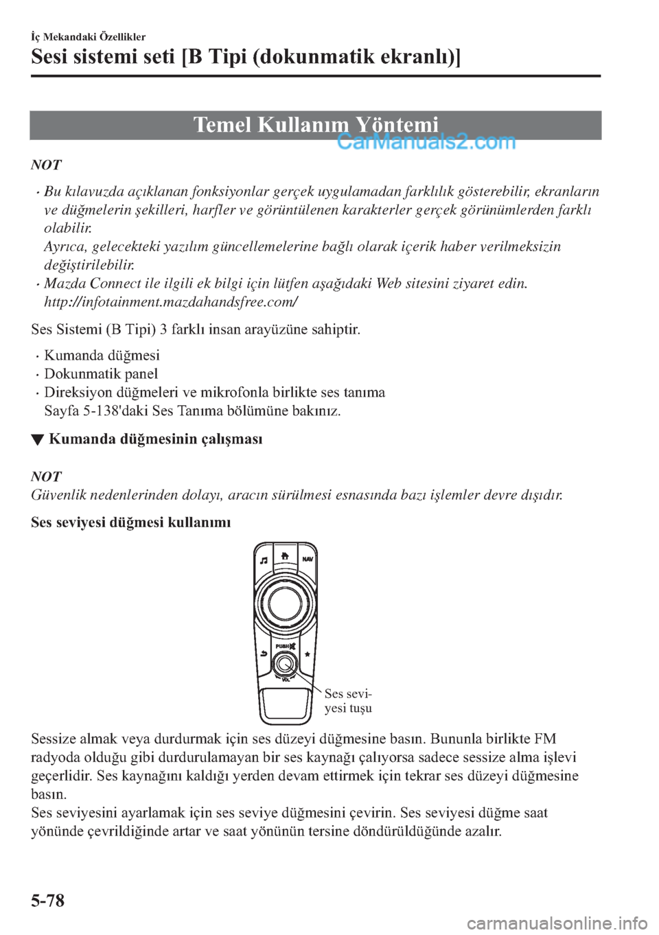 MAZDA MODEL 2 2019  Kullanım Kılavuzu (in Turkish) �7�H�P�H�O��.�X�O�O�D�Q�