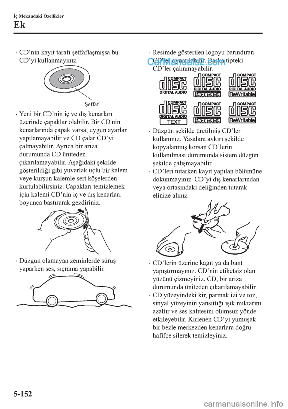 MAZDA MODEL 2 2019  Kullanım Kılavuzu (in Turkish) �x�&��