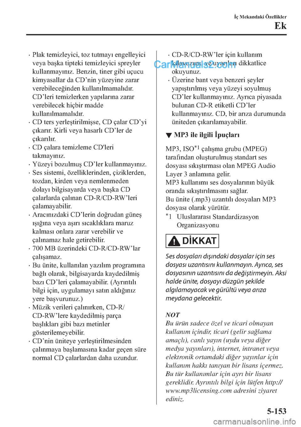 MAZDA MODEL 2 2019  Kullanım Kılavuzu (in Turkish) �x�3�O�D�N�
�W�H�P
t�]�O�H�\
t�F
t���W�R�]��W�X�W�P�D�\�