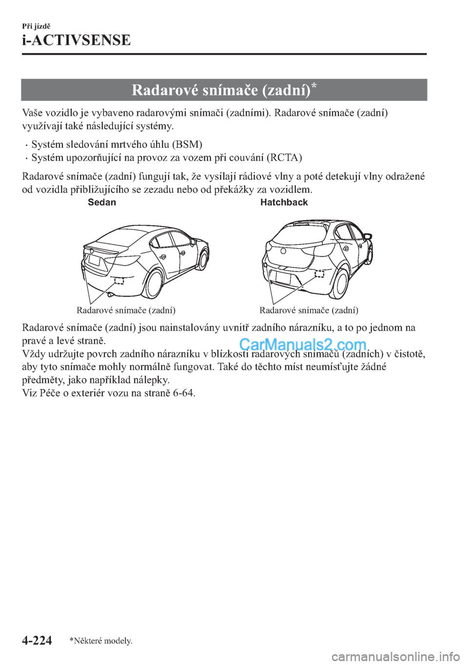 MAZDA MODEL 2 2019  Návod k obsluze (in Czech) �5�D�G�D�U�R�Y�p��V�Q�t�P�D�