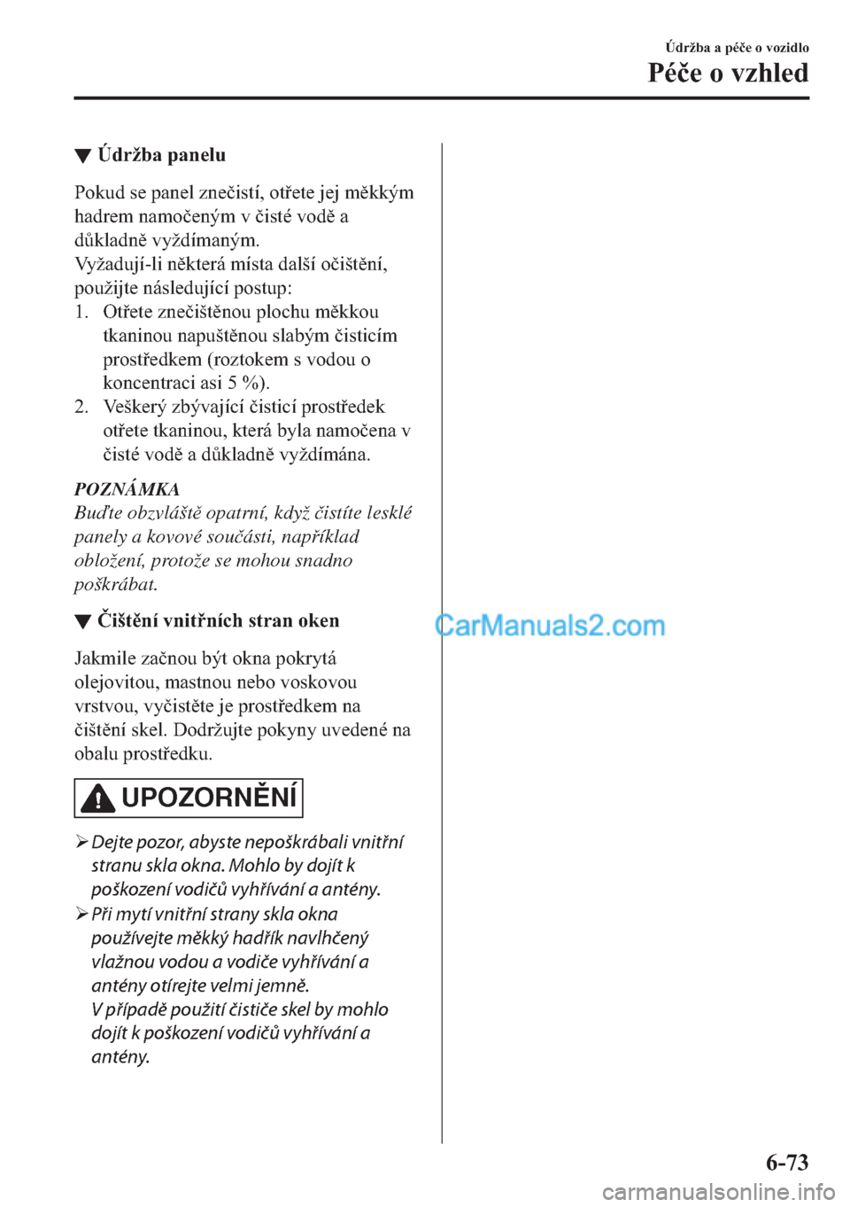 MAZDA MODEL 2 2019  Návod k obsluze (in Czech) ▼�