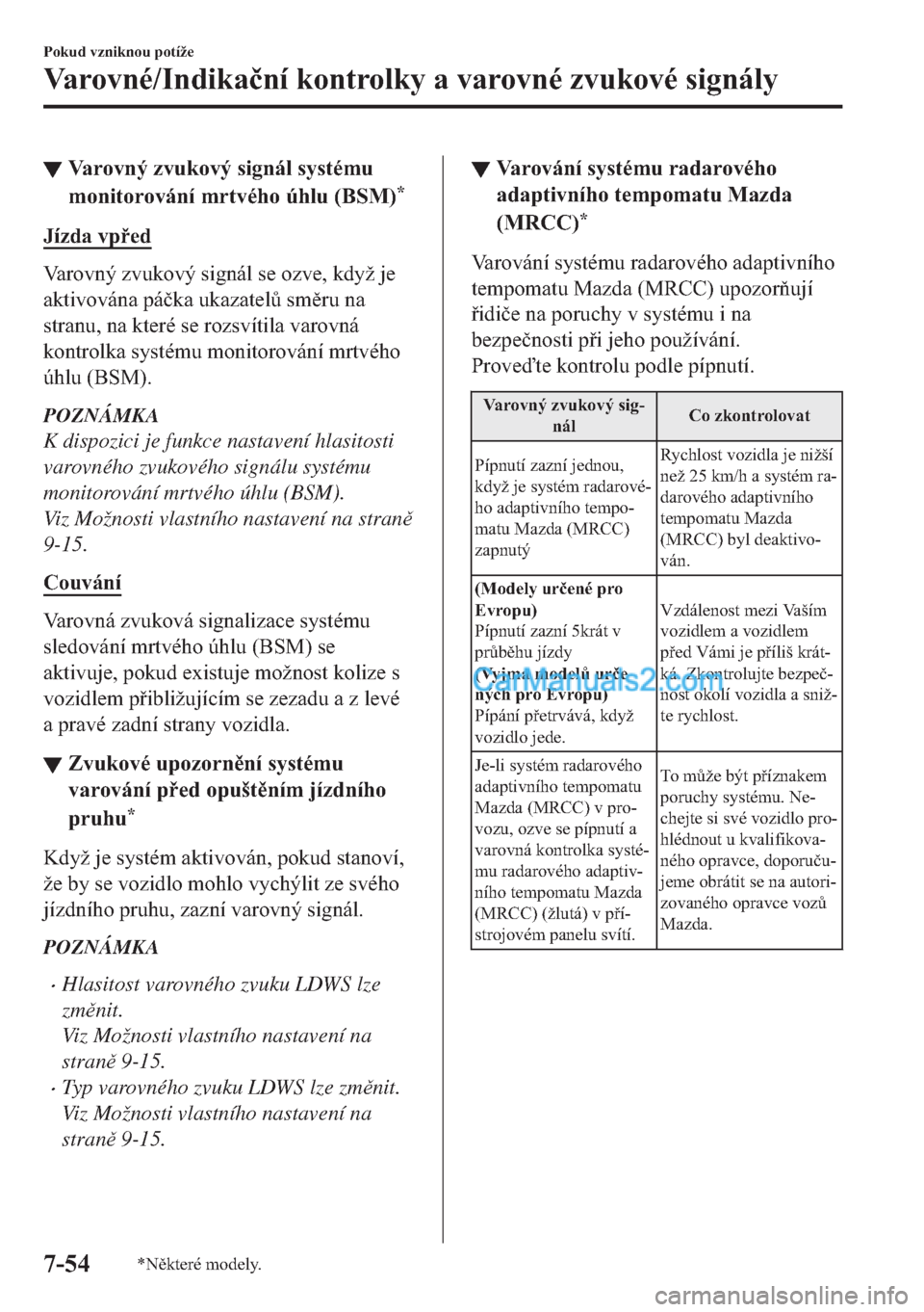 MAZDA MODEL 2 2019  Návod k obsluze (in Czech) ▼�9�D�U�R�Y�Q�