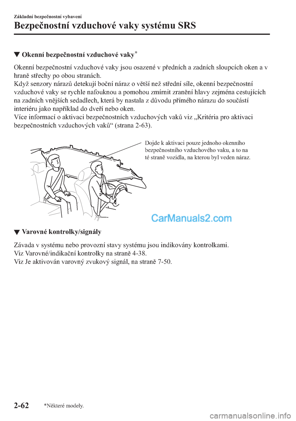 MAZDA MODEL 2 2019  Návod k obsluze (in Czech) ▼�2�N�H�Q�Q�t��E�H�]�S�H�