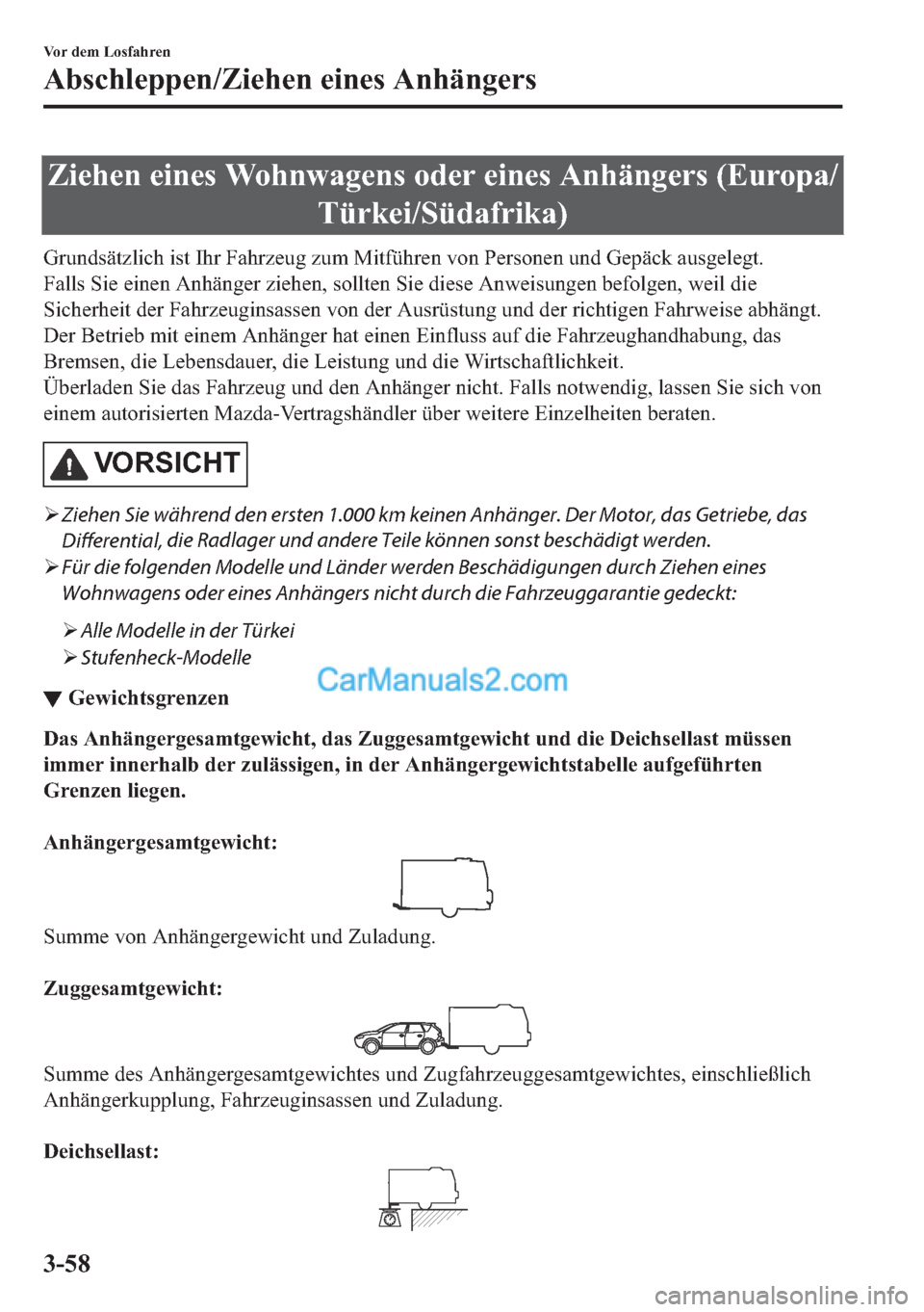 MAZDA MODEL 2 2018  Betriebsanleitung (in German) �=�L�H�K�H�Q��H�L�Q�H�V��:�R�K�Q�Z�D�J�H�Q�V��R�G�H�U��H�L�Q�H�V��$�Q�K�l�Q�J�H�U�V���(�X�U�R�S�D�
�7�
�*�U�X�Q�G�V�l�W�]�O�L�F�K��L�V�W��,�K�U��)�D�K�U�]�H�X�J��]�X�P��0�L�W�I�