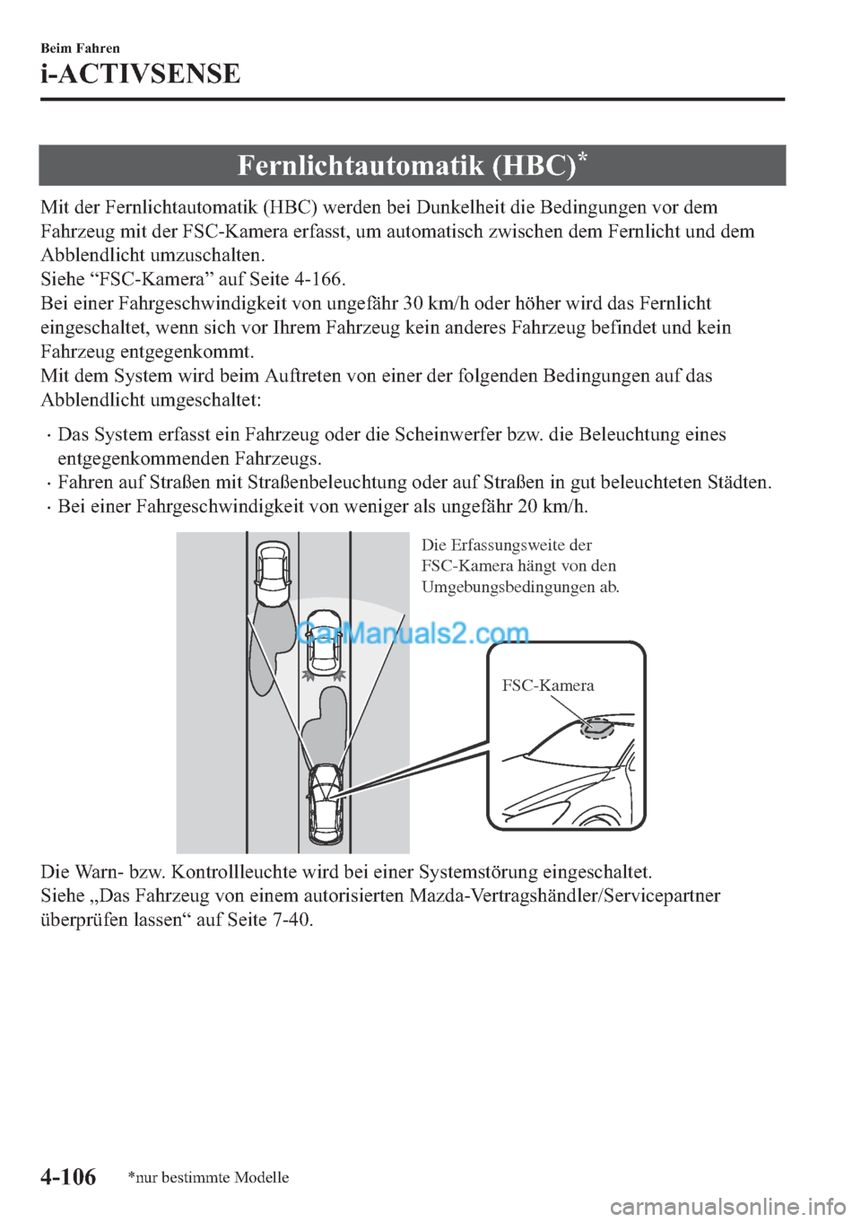 MAZDA MODEL 2 2018  Betriebsanleitung (in German) �)�H�U�Q�O�L�F�K�W�D�X�W�R�P�D�W�L�N���+�%�&��
�0�L�W��G�H�U��)�H�U�Q�O�L�F�K�W�D�X�W�R�P�D�W�L�N���+�%�&���Z�H�U�G�H�Q��E�H�L���X�Q�N�H�O�K�H�L�W��G�L�H��%�H�G�L�Q�J�X�Q�J�H�Q��Y�R�U�