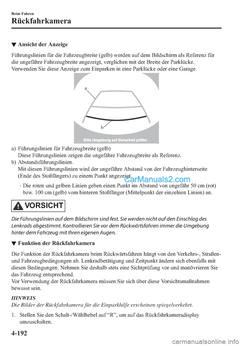 MAZDA MODEL 2 2018  Betriebsanleitung (in German) ▼�$�Q�V�L�F�K�W��G�H�U��$�Q�]�H�L�J�H
�)��L�H��)�D�K�U�]�H�X�J�E�U�H�L�W�H���J�H�O�E���Z�H�U�G�H�Q��D�X�I��G�H�P��%�L�O�G�V�F�K�L�U�P��D�O�V��5�H�I�H�U�H�Q�]��I�