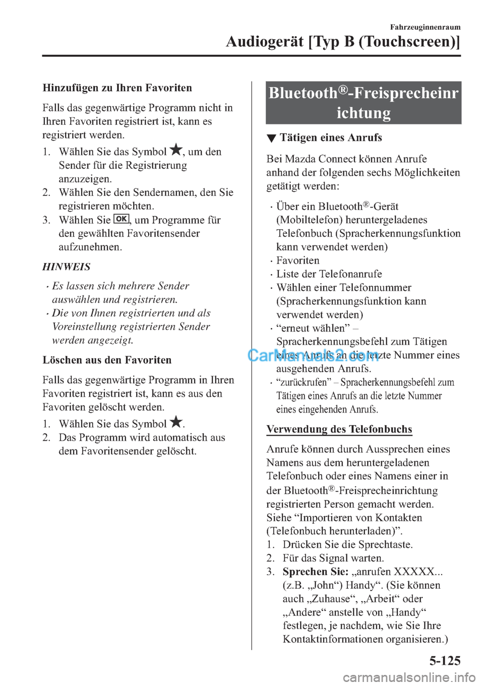 MAZDA MODEL 2 2018  Betriebsanleitung (in German) �+�L�Q�]�X�I�