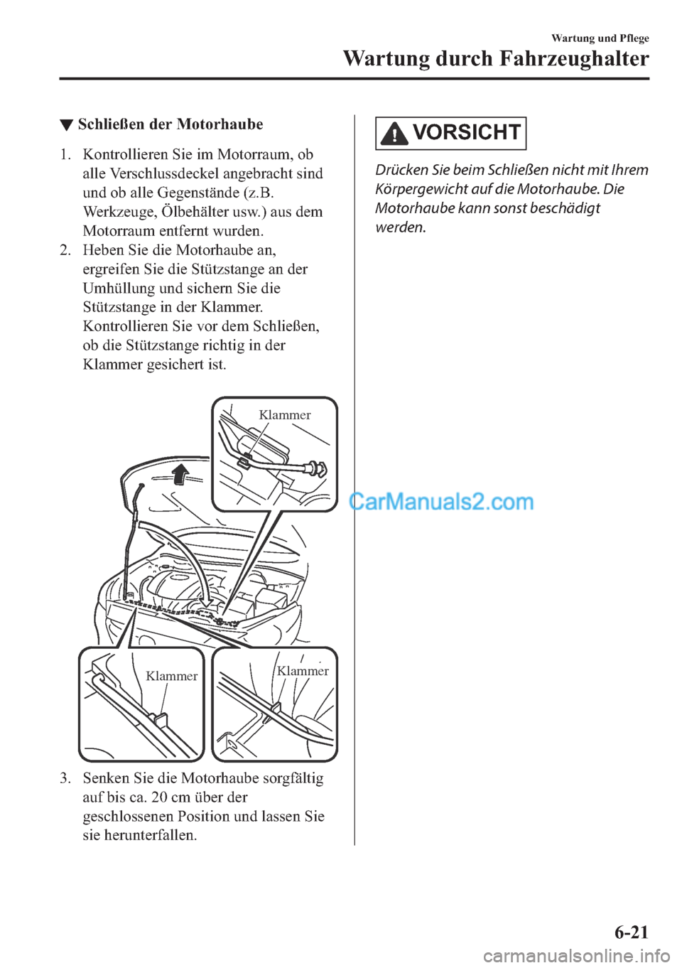 MAZDA MODEL 2 2018  Betriebsanleitung (in German) ▼�6�F�K�O�L�H�